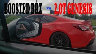 Turbo BRZ vs 20T Genesis Coupe [upl. by Artenra]