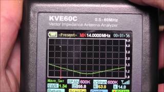 KVE60C MFJ223 VNA antenna analyser quick review [upl. by Sarina]