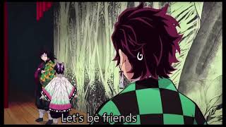 Shinobu wants to be Giyuus friend Eng Sub Demon slayer [upl. by Silera]