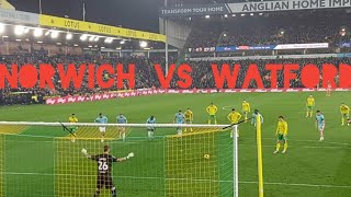 CANARIES BATTLE THOUGH THE HORNETS TO GET INTO PLAYOFFS SPOT Norwich city vs Watford Vlog [upl. by Atirahs]