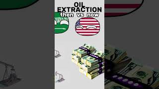 OIL  Now vs then  Saudi Arabia vs USA shorts countryballs meme [upl. by Tormoria]