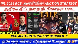 IPL 2024 AUCTION  RCB AUCTION STRATEGY  ONE PREMIUM SPINNER NEEDED  RCB IPL 2024 STRATEGY [upl. by Eimmis]