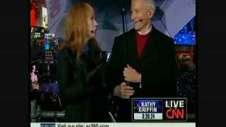 Kathy Griffin Anderson Cooper Live New Years Eve FBomb On CNN [upl. by Nmutua]