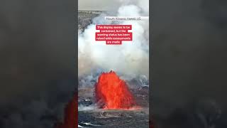 Kilauea volcano emits lava in Hawaii [upl. by Ainnos419]