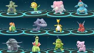 EVOLUTION POKÉMON GO GEN 2 AMAZING  TOP 12 RARE POKÉMON EVOLVING [upl. by Gyatt760]