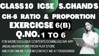 Ch6 Ratio and Proportion Ex6B Q No16 From S Chands For ICSE Class 10 Math jindalmathspoint [upl. by Blanding]