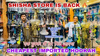 Shishastoredelhi BACK😎Cheapest Hukkah In Delhi 99RS😱 RETAIL VIDEOHookah Market In Delhi [upl. by Ambros]