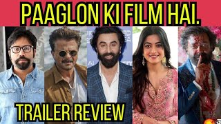 Animal Movie Trailer Review  KRK  bollywoodnews krk animal ranbirkapoor animaltrailer film [upl. by Izy]