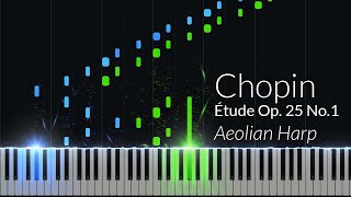 Chopin  Étude Op 25 No 1 “Aeolian Harp” Piano Tutorial [upl. by Jammin]