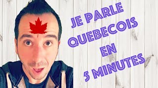 JE PARLE QUEBECOIS EN 5 MINUTES grâce à denyzee [upl. by Persis]