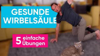 Core Training für eine gesunde Wirbelsäule Fünf effektive Übungen für Zuhause [upl. by Hansiain]