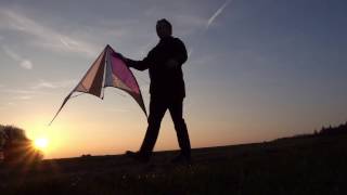 DrachenKite Prism Ozone  Sunset Sony RX100 IV FullHD 100P  slow motion [upl. by Oterol]