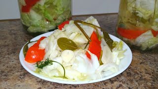 Рецепт Маринованной Молодой Капусты Обалденно Вкусная Закуска [upl. by Yaffit]