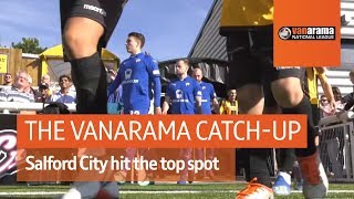 Vanarama National League Highlights Salford City hit the top spot [upl. by Nosreip]