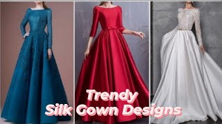 Stylish Silk Gown Designs  Maxi Dresses  New Plain Gown Design  Silk Gowns  shorts [upl. by Ocnarfnaig]