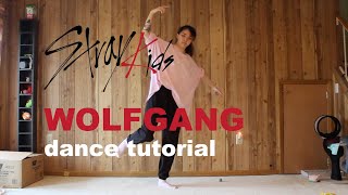 Mirrored Tutorial Stray Kids 스트레이 키즈  WOLFGANG Dance Tutorial CHORUS Explanationcountsmusic [upl. by Nilatak]