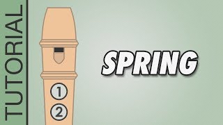 Vivaldi  Spring  Recorder Tutorial [upl. by Slemmer]