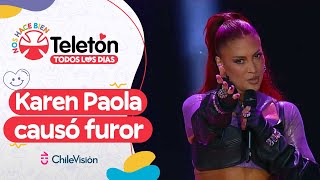 ¡LA ROMPIÓ Karen Paola hizo bailar y cantar la Quinta con sus clásicos en la Teletón 2023 [upl. by Airdnat]