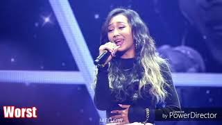 효린 HYOLYN WORST VS BEST Live Vocal Part1 [upl. by Nedmac679]