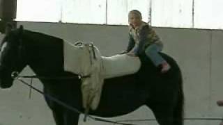 Equestrian Vaulting  novice lesson [upl. by Llehsim458]