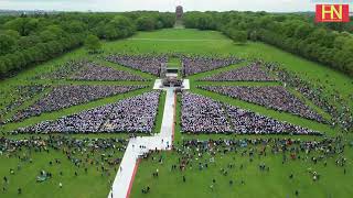 Deutscher evangelischer Posaunentag Hamburg  15000 Blechbläser im Stadtpark [upl. by Ennairej]