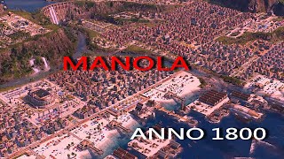 ANNO 1800 ｜Chalchiuhtlicue Blesses Manola ｜New World New Large Island Building Timelapse [upl. by Noeled450]