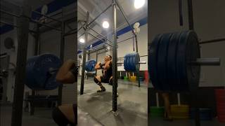 INJURY COMEBACK 405 lb front squat singles no belt wraps comeback motivation injury [upl. by Anomar]