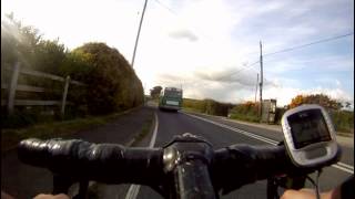 Cycling  Bus Slipstream Go Pro HD  Epic Fail [upl. by Nealey]