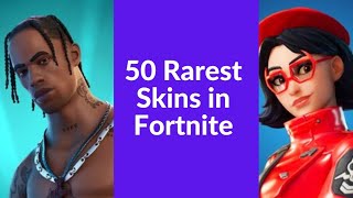 The 50 Rarest Item Shop Fortnite Skins October 2023 [upl. by Nama]