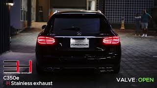 Benz C350e W205 estate installed EH Performance exhaust [upl. by Czarra343]