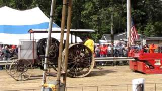 MMOGTA Tractor pulls Oakley Mi Old gaser pullin the sled [upl. by Adnohsirk]