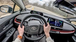 2023 Toyota Prius Prime  Morning Commute in The 42k PHEV [upl. by Aihsoem594]