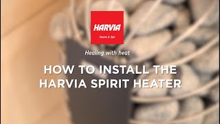 How to install the Harvia Spirit US electric heater [upl. by Seaman]