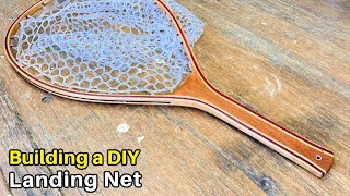 How to Make a Landing Net  Steam Bent Fishing Net [upl. by Auhsej]