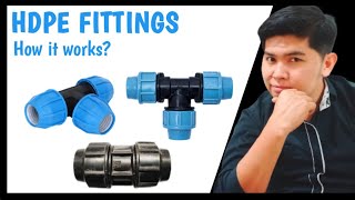 How to connect PE COUPLER fittings  Basic plumbing [upl. by Nemrac]