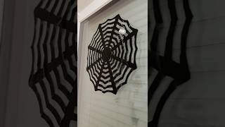 Easy Halloween Decor Ideas🕷️👻DIY Spiderweb with Trash bags youtubeshorts halloween diycrafts [upl. by Perkins477]