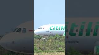 Taxiway For Take Off Citilink Airbus A320200 SOCCGK ✈️ shorts shortvideo viralvideo citilink [upl. by Aufmann]