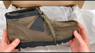 Waterproof Wallabee  Clarks Wallabee Boot GTX  Unboxing and Review [upl. by Alarice]