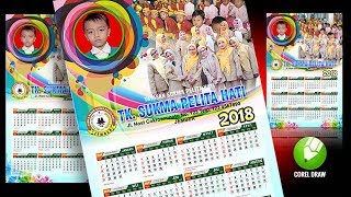 Desain Kalender 2018 Taman Kanak Kanak [upl. by Yromem]