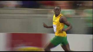 Usain Bolt 100m 958 ME YLE TV2 [upl. by Dielu]