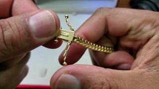 Daniel Jewelry 6mm 14k 24quot GOLD Miami Cuban Link Chain REVIEW [upl. by Aihsital]