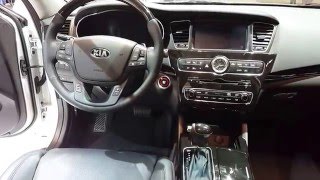 2016 Kia Cadenza Limited Interior Walkaround 2016 Chicago Auto Show [upl. by Adiraf]