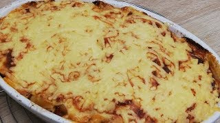 GRATIN DE PÂTES CRÉMEUX AU POULET FACILE CUISINE RAPIDE [upl. by Ynnig702]