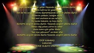 NAZENDE SEVGİLİM KARAOKE [upl. by Eimac739]