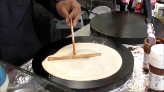 Paris amp London Street Food Making French Crepes [upl. by Careaga98]