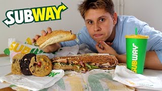 Eine Woche nur SUBWAY ESSEN 😨🥪  Selbstexperiment Bauchschmerzen😱 [upl. by Terrance661]