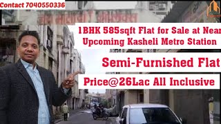 1BHK 585sqft Flat for Sale at Upcoming Kasheli Metro St Semi Furnished Contact7040550336 [upl. by Anailli631]