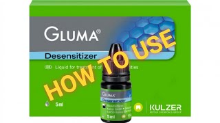 HOW TO USE GLUMA DESENSITIZER [upl. by Latnahs]