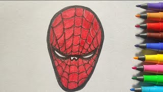 Easy Stepbystep Guide  Learn How To Draw Spiderman For Kids  Kids Drawing kidsvideo spiderman [upl. by Felisha]