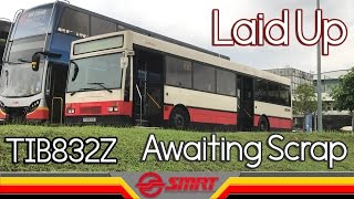 SMRT  HD Retired TIB832Z Laid up in Woodlands Bus Park  Awaiting Scrap [upl. by Nannoc]